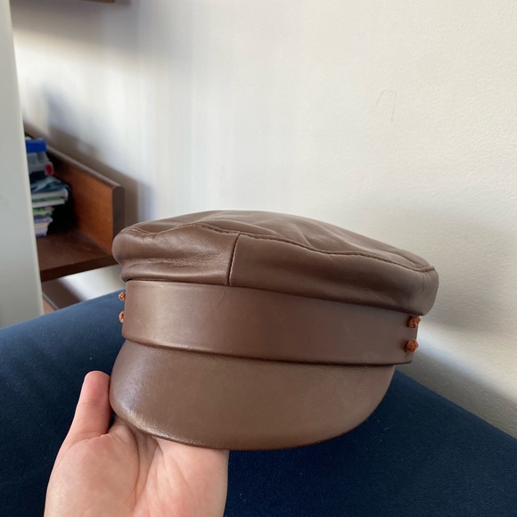 Elegant Brown Leather Women\'s Hat main image 4